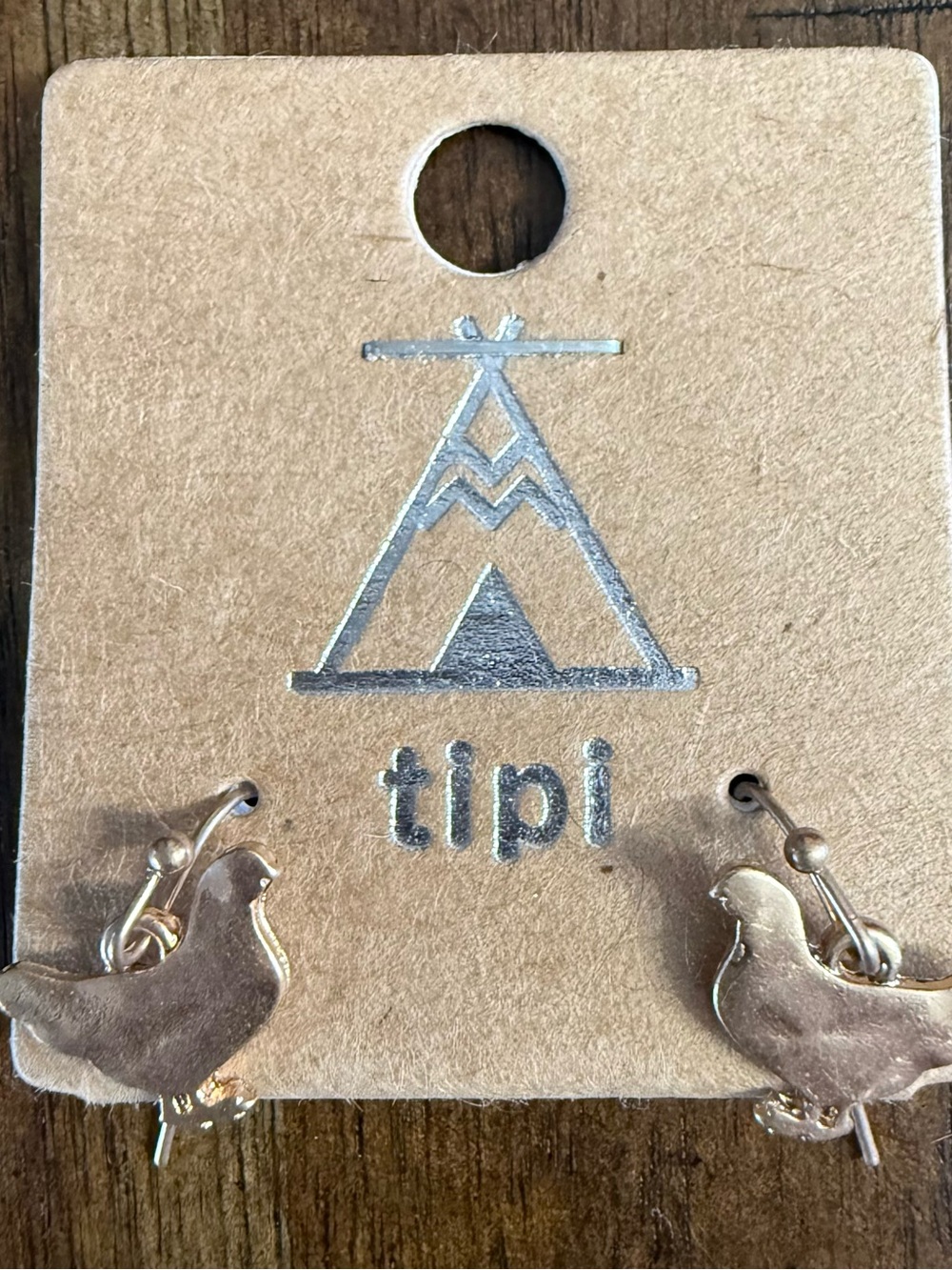 Tipi Gold Chick Drop Earrings